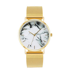 Rose Gold Marble Female Wrist Watch