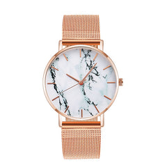 Rose Gold Marble Female Wrist Watch