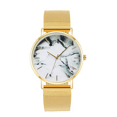 Rose Gold Marble Female Wrist Watch